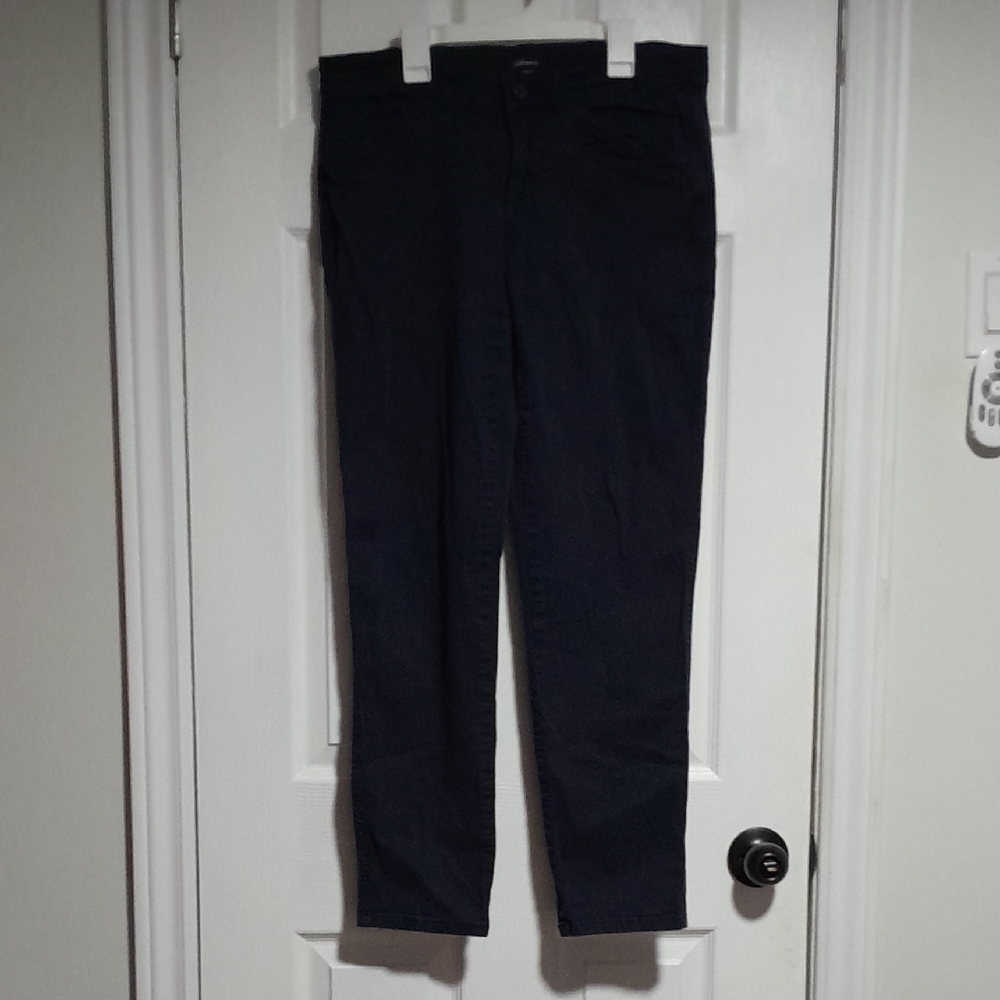 Reitmans Midnight Black Cotton Trousers